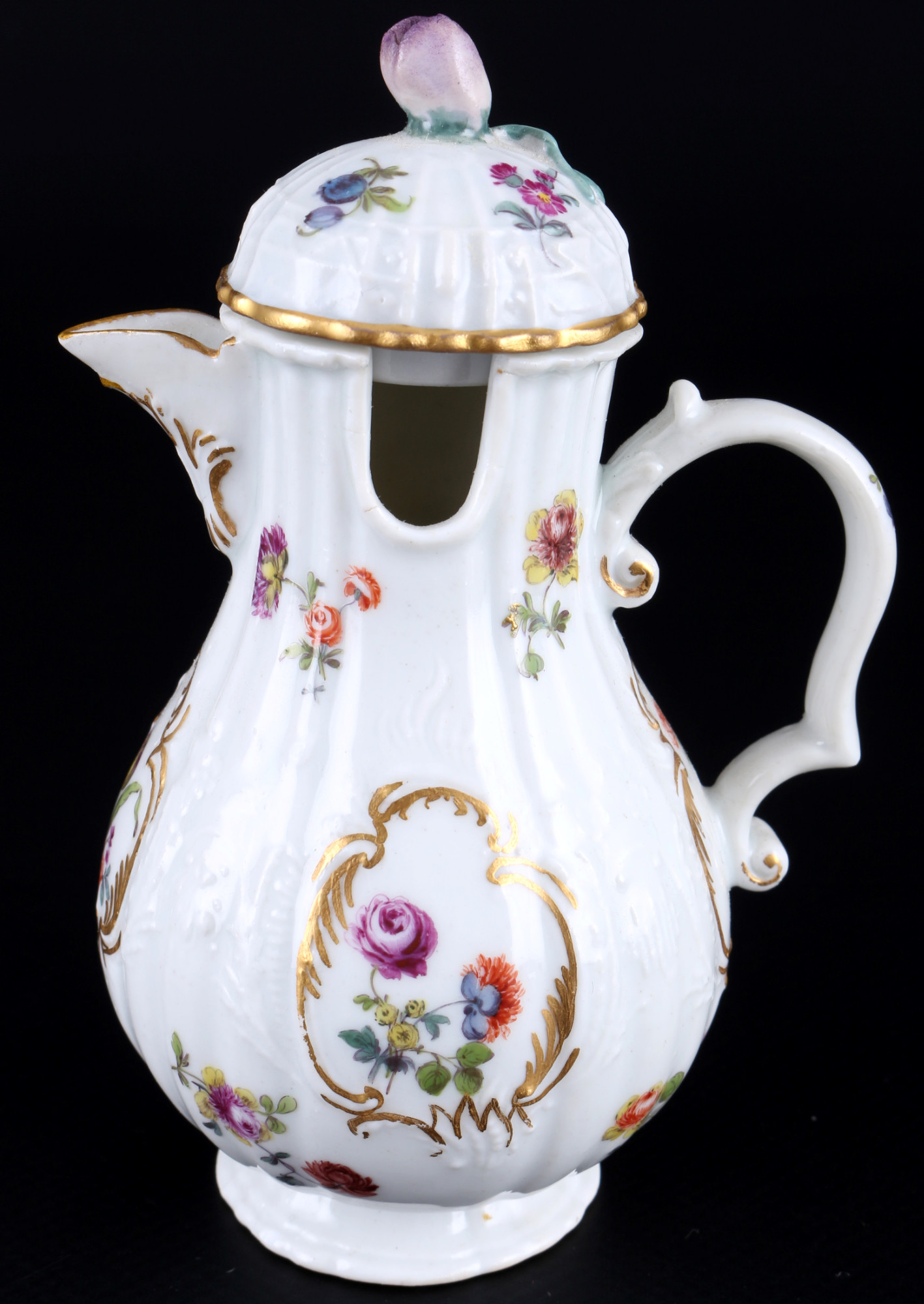 Meissen Flowers 2 small jugs 18th century, Kännchen 18. Jahrhundert, - Image 3 of 7