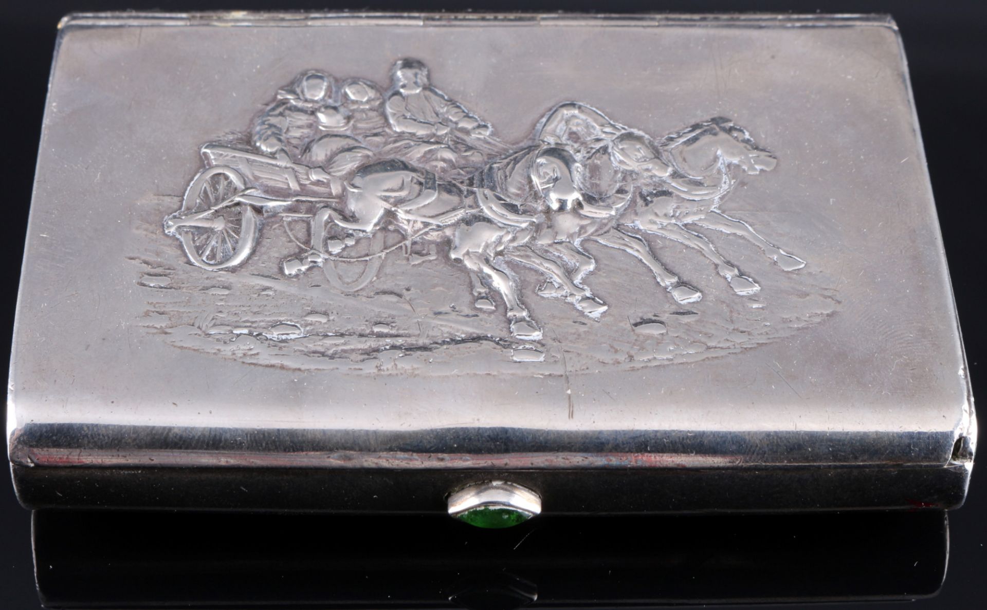 Russia 84 Zolotniki silver tabacco box, 1908-1926, Russland Silber Tabakdose, - Image 2 of 4
