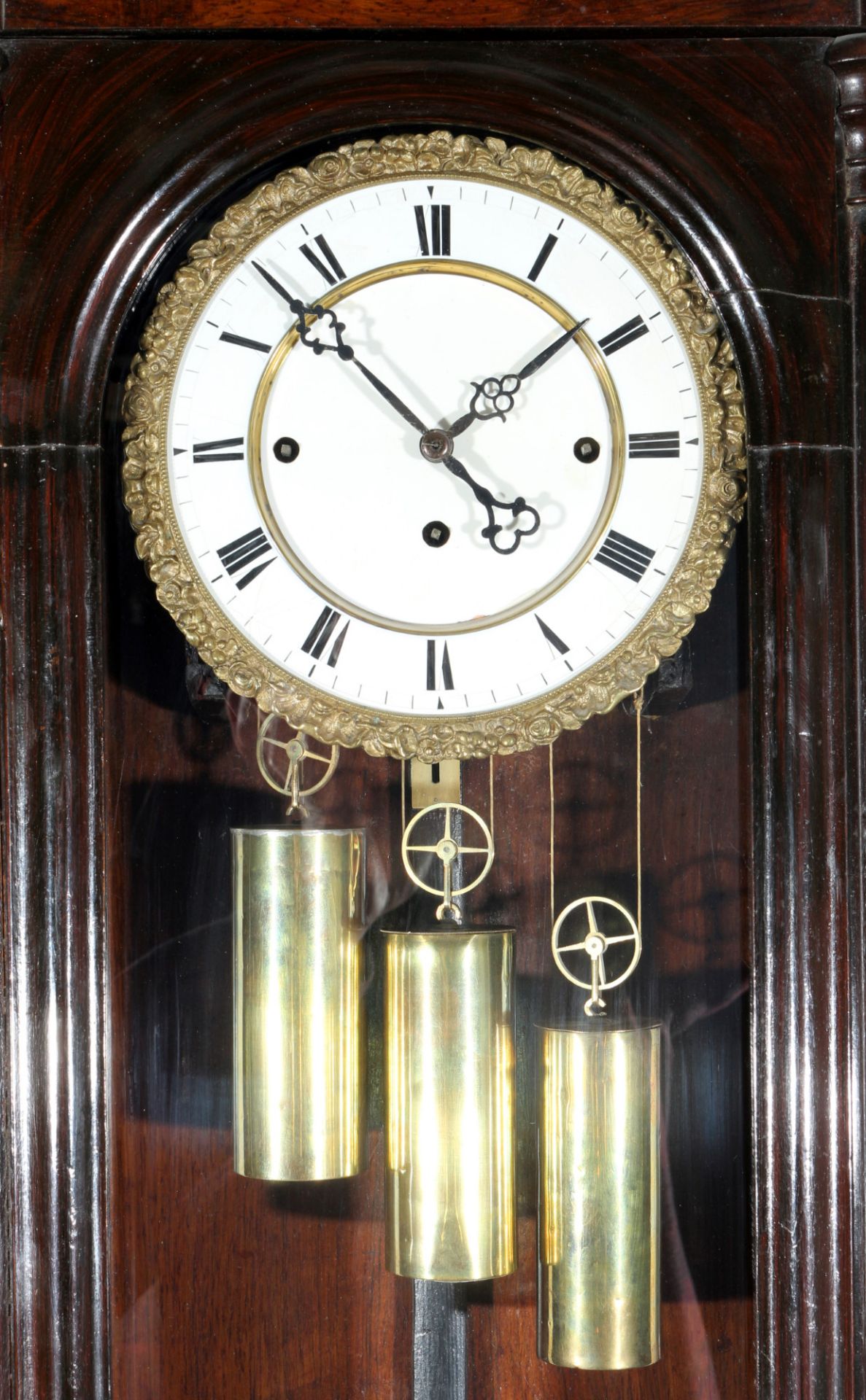 Wiener Regulator 3-Gewichter um 1900, vienna wall clock, - Bild 2 aus 6