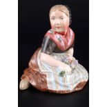 Royal Copenhagen Trachtenkind Faroe/ Faroer, national costume girl figure 1st choice,