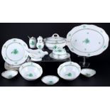 Herend Apponyi Vert Speiseporzellan für 6 Personen, dinner service for 6 pers.,