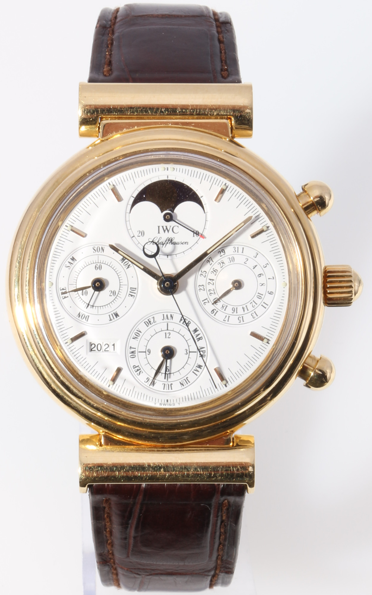 IWC Da Vinci Automatic 750 gold men's wrist watch IW3750, 18K Gold Herren Armbanduhr, - Image 2 of 11