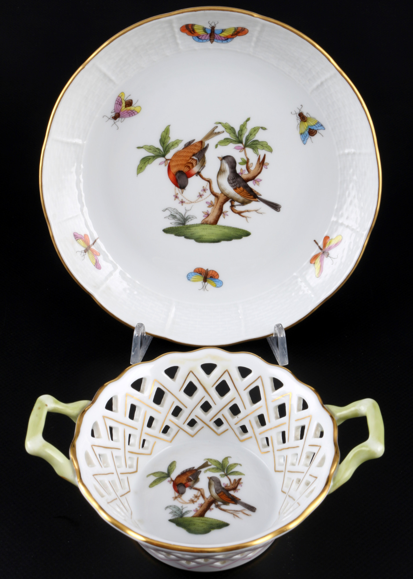 Herend Rothschild 8 bowls, Schalen, - Image 4 of 6