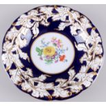 Meissen B-Form Blumenbukett kobaltblau Prunkschale 1.Wahl, splendor bowl 1st choice,