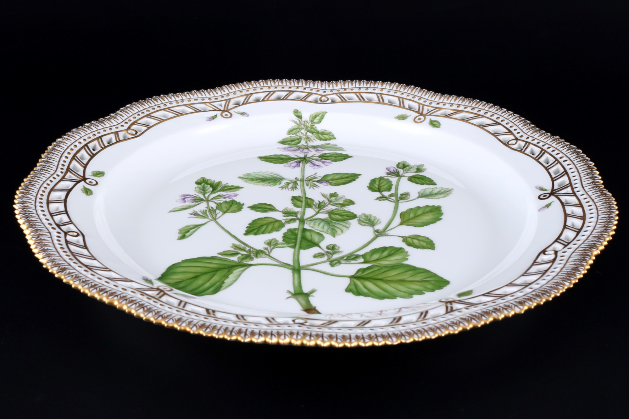 Royal Copenhagen Flora Danica large splendor plate 3528 1st choice, große Prunkplatte, - Image 2 of 3