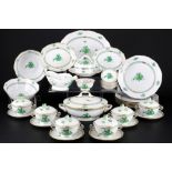 Herend Apponyi Vert umfangreiches Speiseporzellan für 6 Personen, extensive dinner service for 6 per