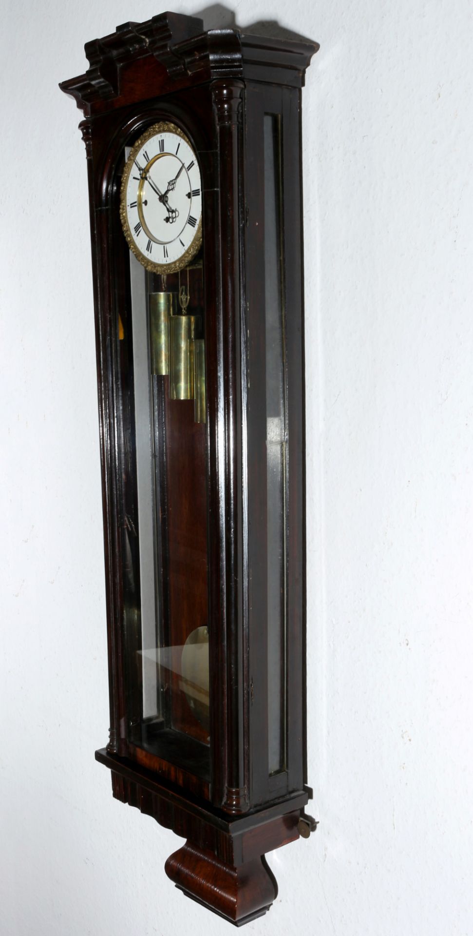 Wiener Regulator 3-Gewichter um 1900, vienna wall clock, - Bild 3 aus 6