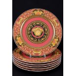 Rosenthal Versace Medusa 6 Platzteller, charger plates,