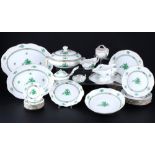 Herend Apponyi Vert Speiseservice für 6 Personen, dinner service for 6 pers.,