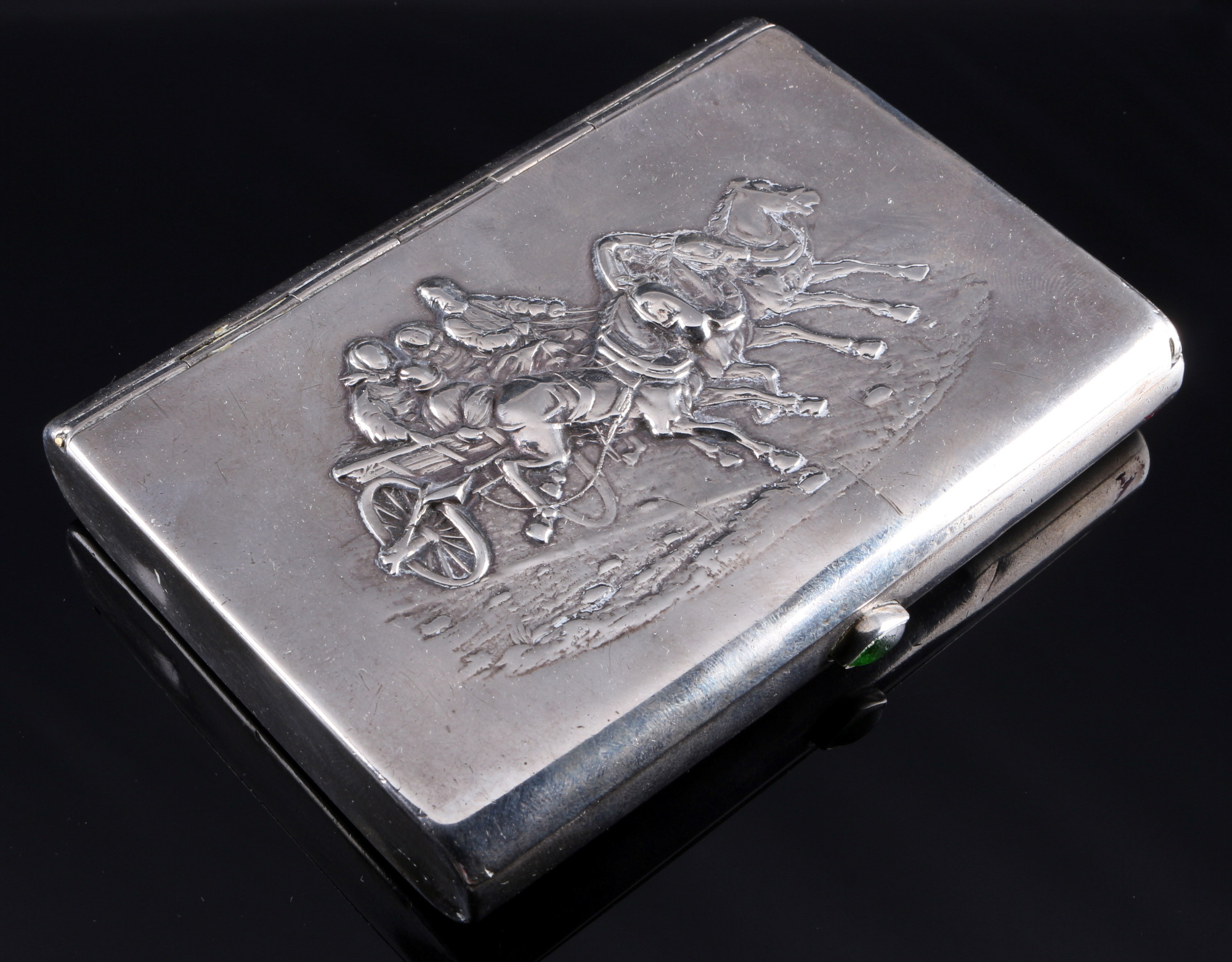 Russia 84 Zolotniki silver tabacco box, 1908-1926, Russland Silber Tabakdose,