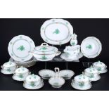 Herend Apponyi Vert Speiseporzellan für 6 Personen, dinner service for 6 pers.,