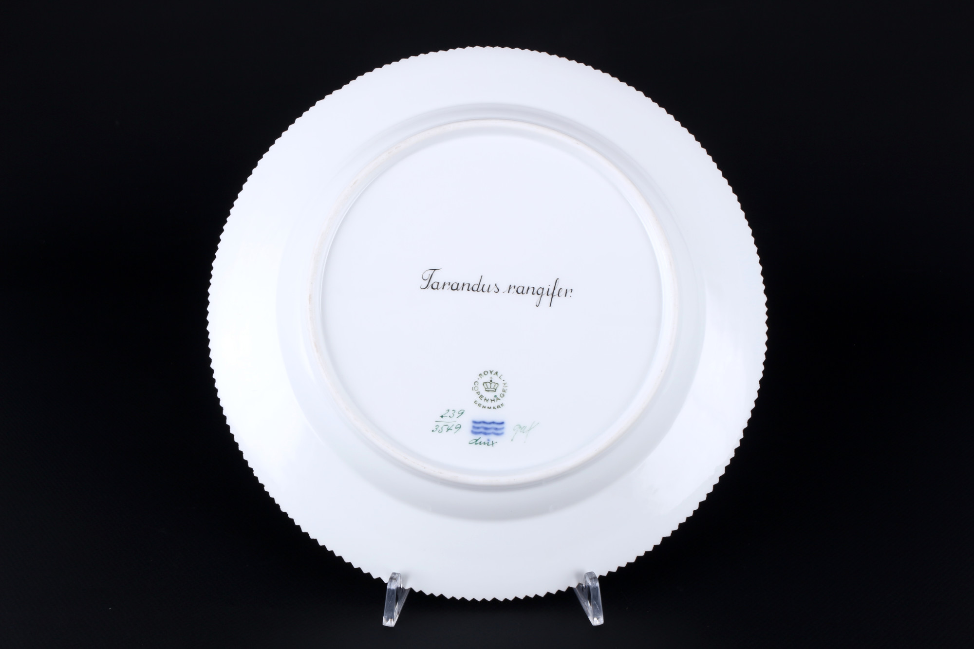 Royal Copenhagen Fauna Danica dinner plate 3549 1st choice, Speiseteller, - Image 3 of 3