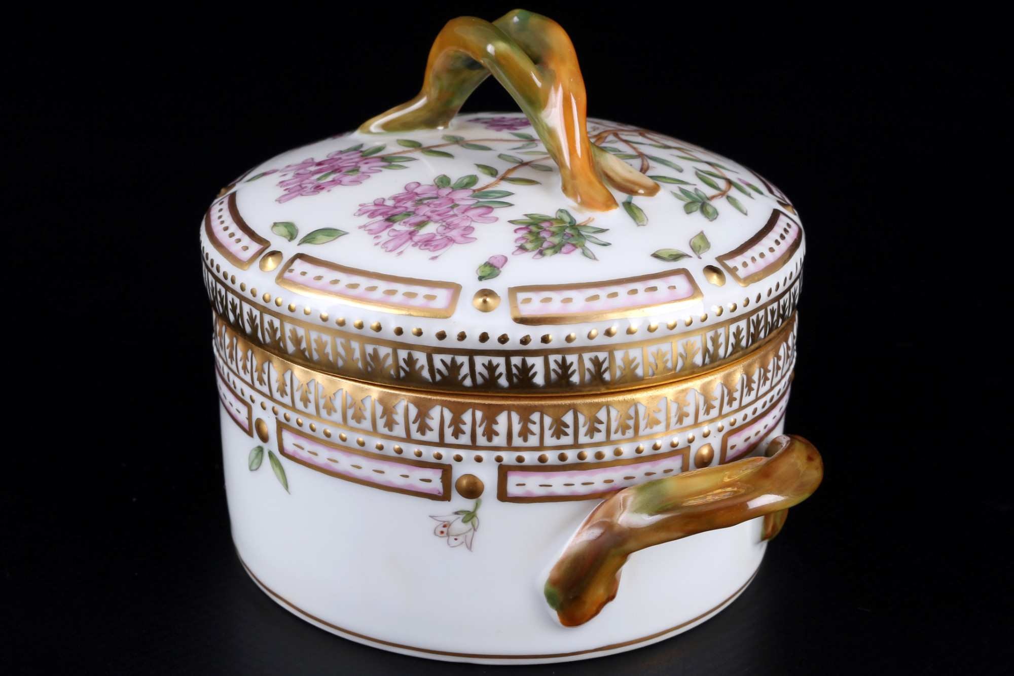 Royal Copenhagen Flora Danica lidded sugar box 3624 1st choice, Zuckerdose / Deckeldose, - Image 2 of 5