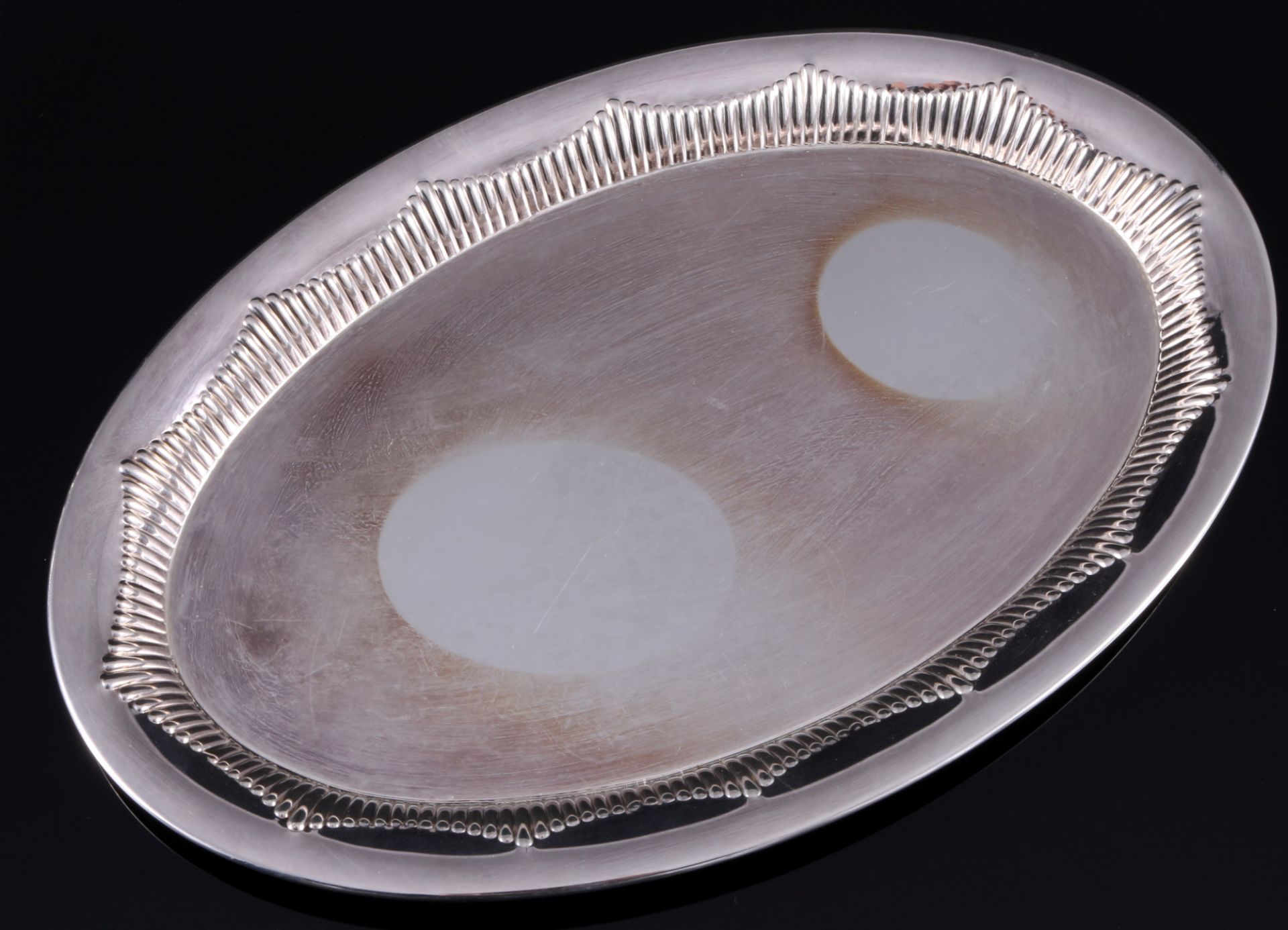 925 Silber Milchkanne und Zuckerschale Art Deco, Gebr. Kühn, silver milk pot and sugar cup with tray - Bild 3 aus 4
