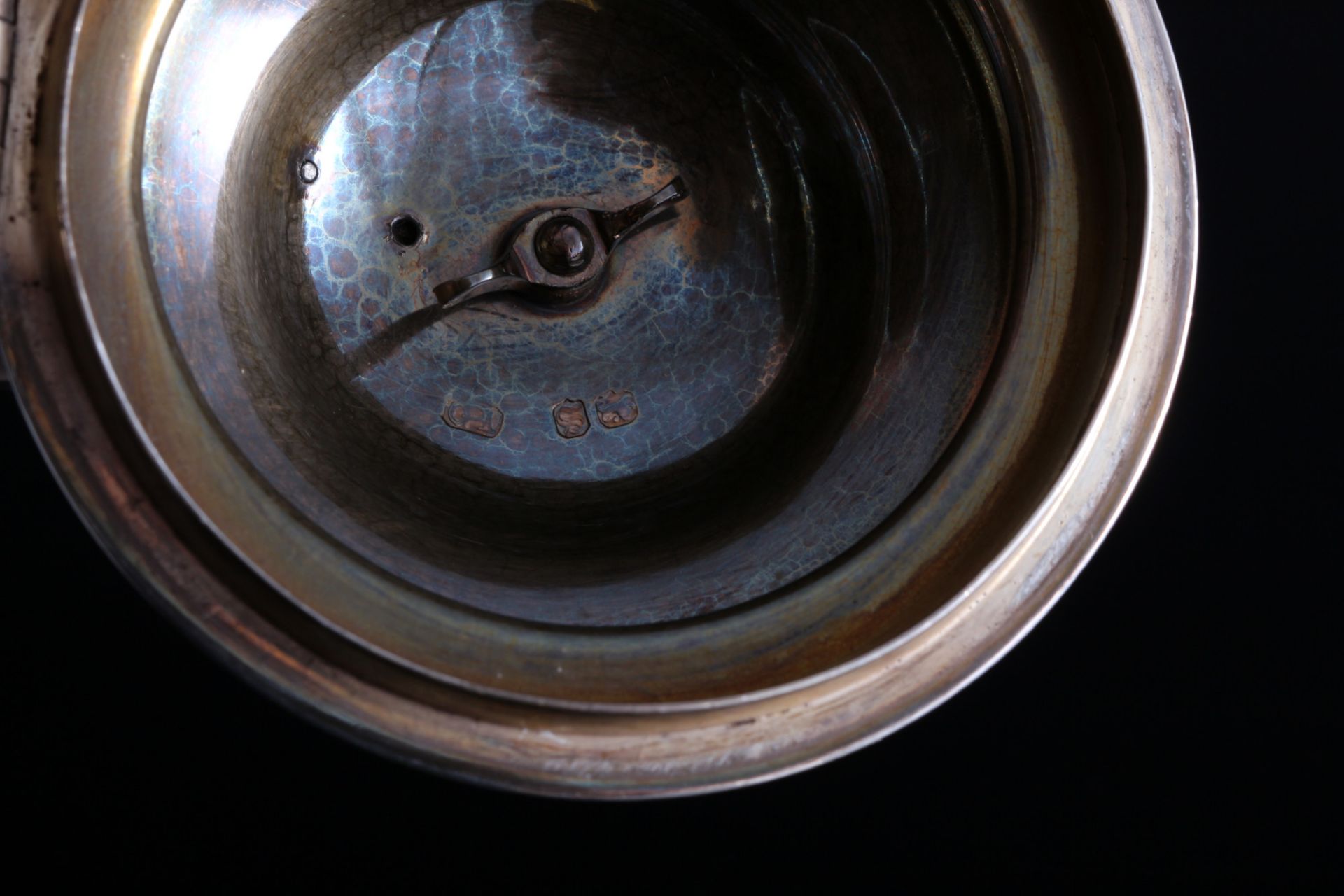 England 925 sterling silver victorian coffee pot, George Ivory, Silber Kaffeekanne 19. Jahrhundert, - Image 5 of 6
