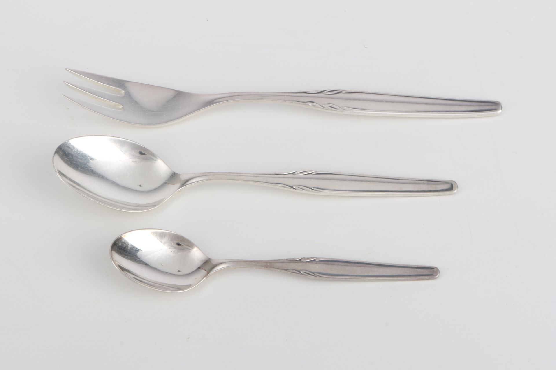 WMF Paris 800 Silber umfangreiches Besteck für 12 Personen, silver cutlery for 12 pers., - Bild 3 aus 7