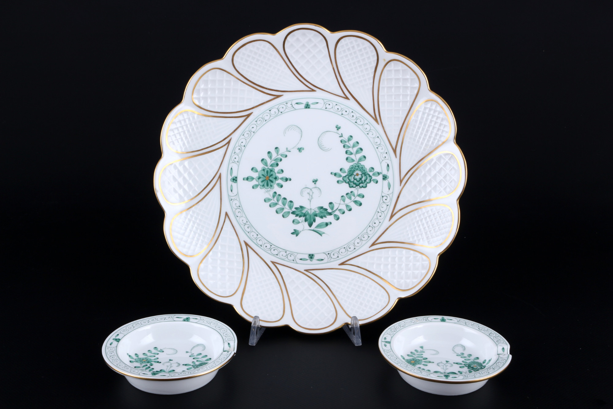 Meissen Indian Green coffee service for 6 persons 1st choice, Kaffeeservice für 6 Personen 1.Wahl, - Image 5 of 6