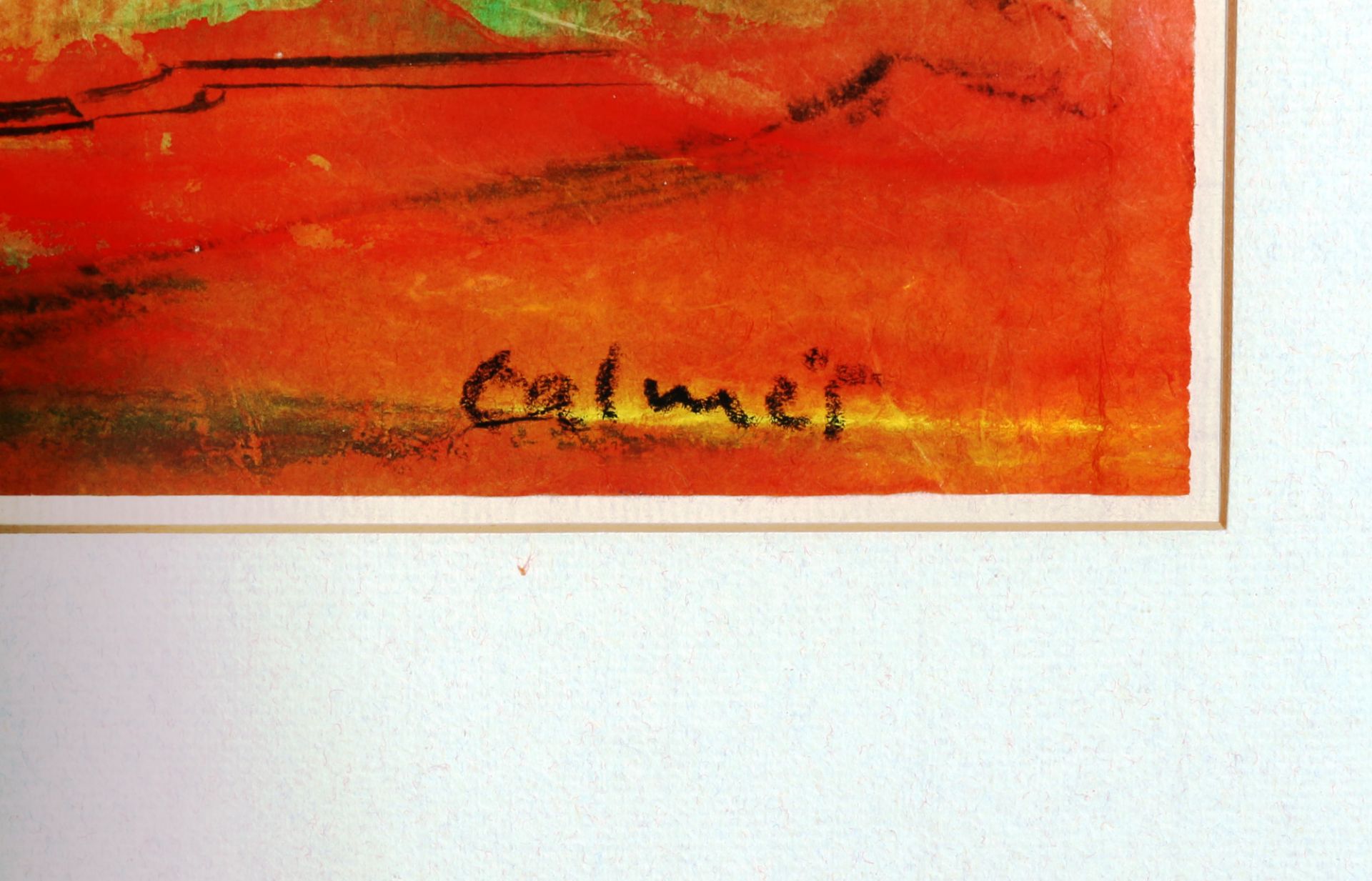 Peter Calmes (1900-1968) roter Sonnenuntergang, red sunset, - Bild 3 aus 3