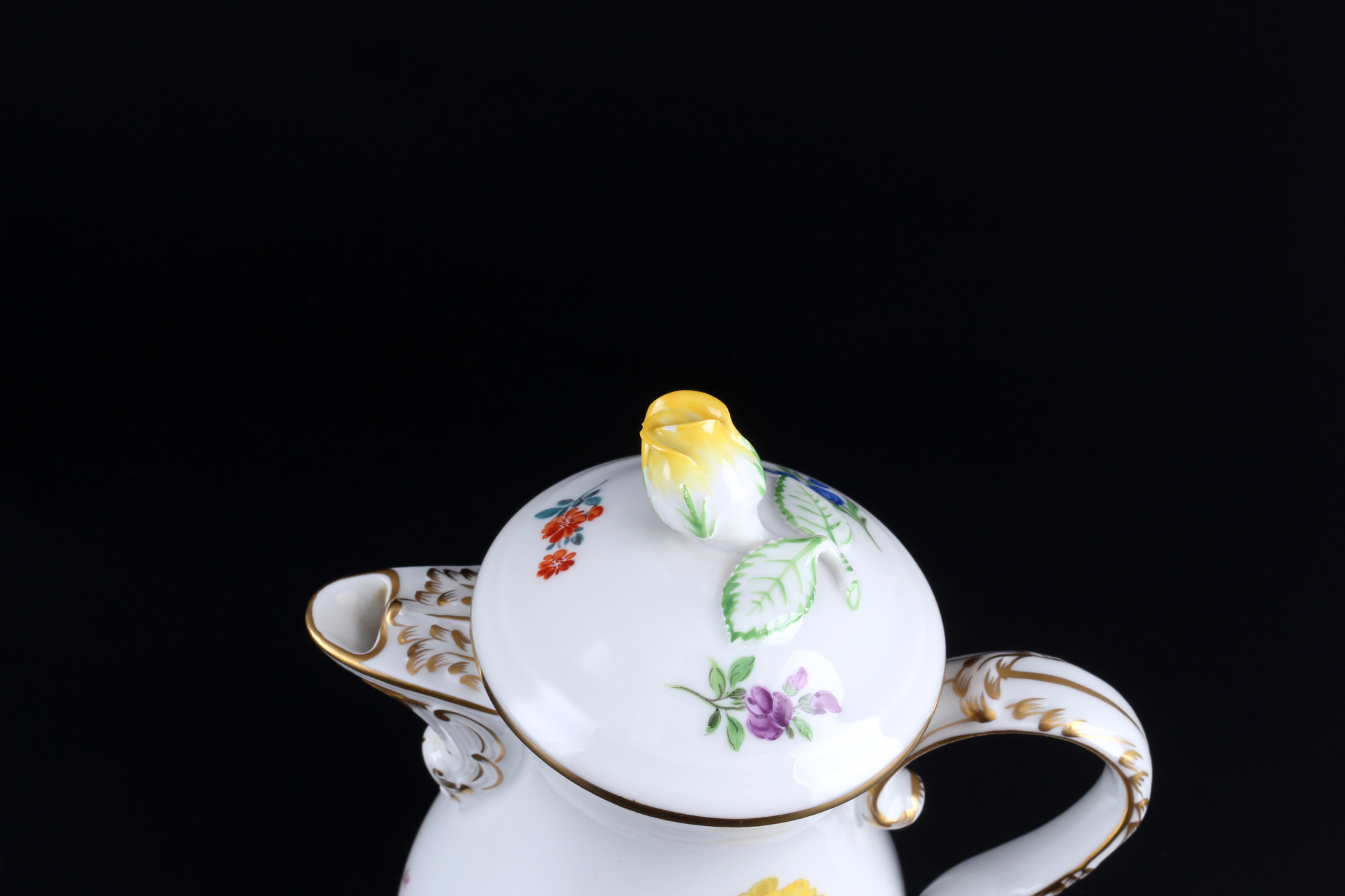 Meissen Flowers mocha coffee service for 8 persons, Mokkaservice für 8 Personen, - Image 7 of 7