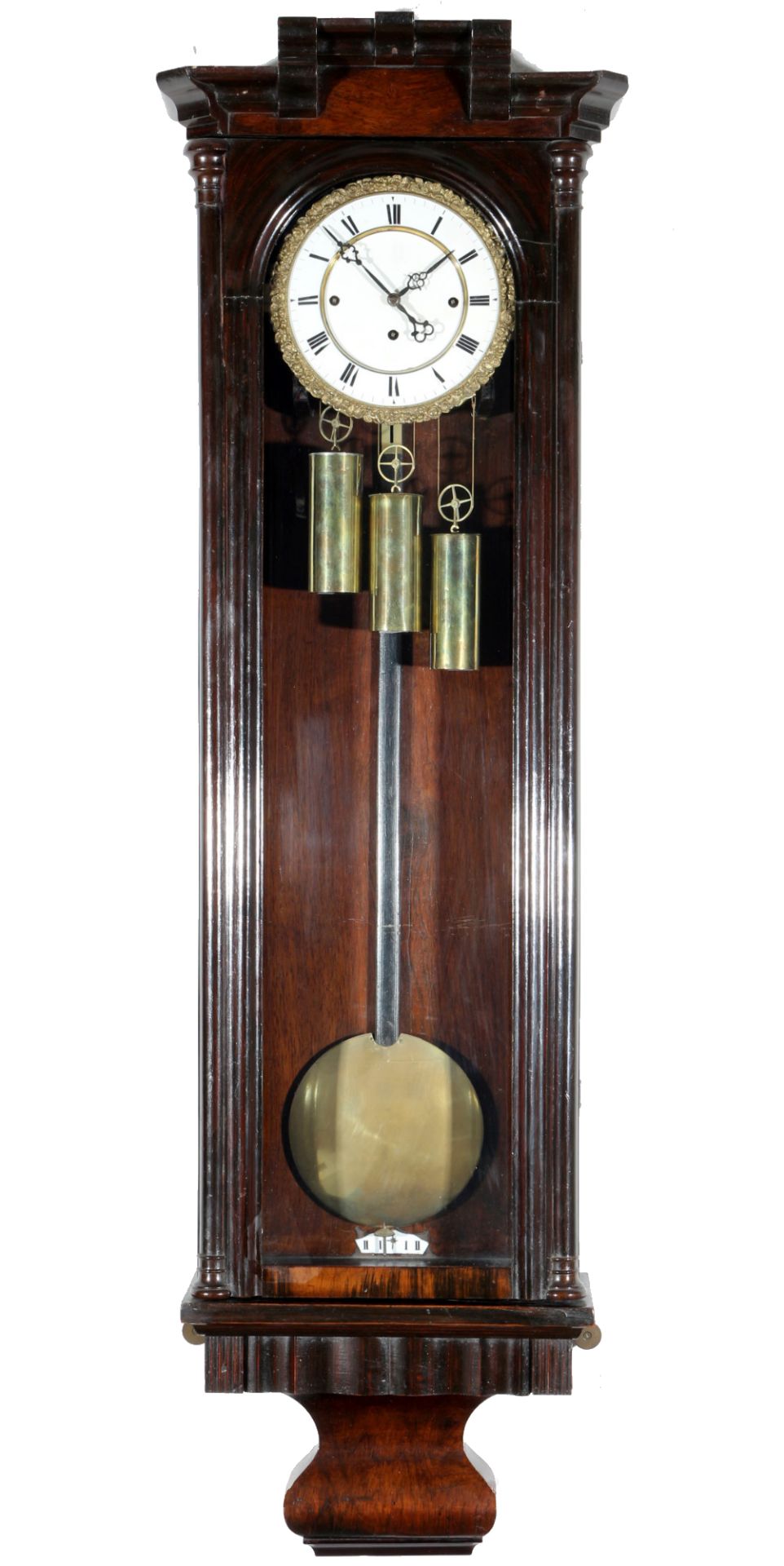 Wiener Regulator 3-Gewichter um 1900, vienna wall clock,