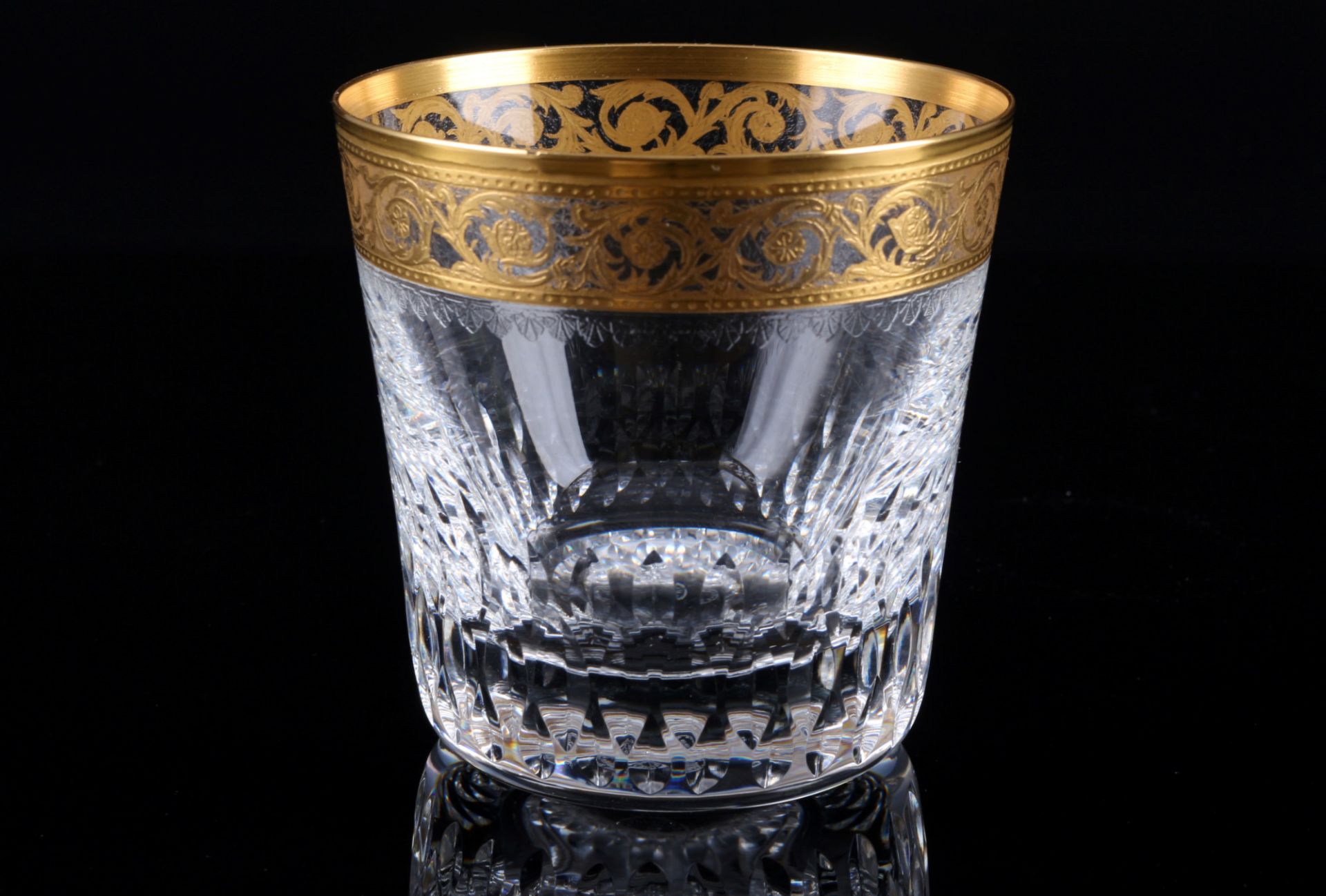 St. Louis Thistle Gold 6 old-fashioned whiskey glasses, Tumbler, - Image 2 of 3