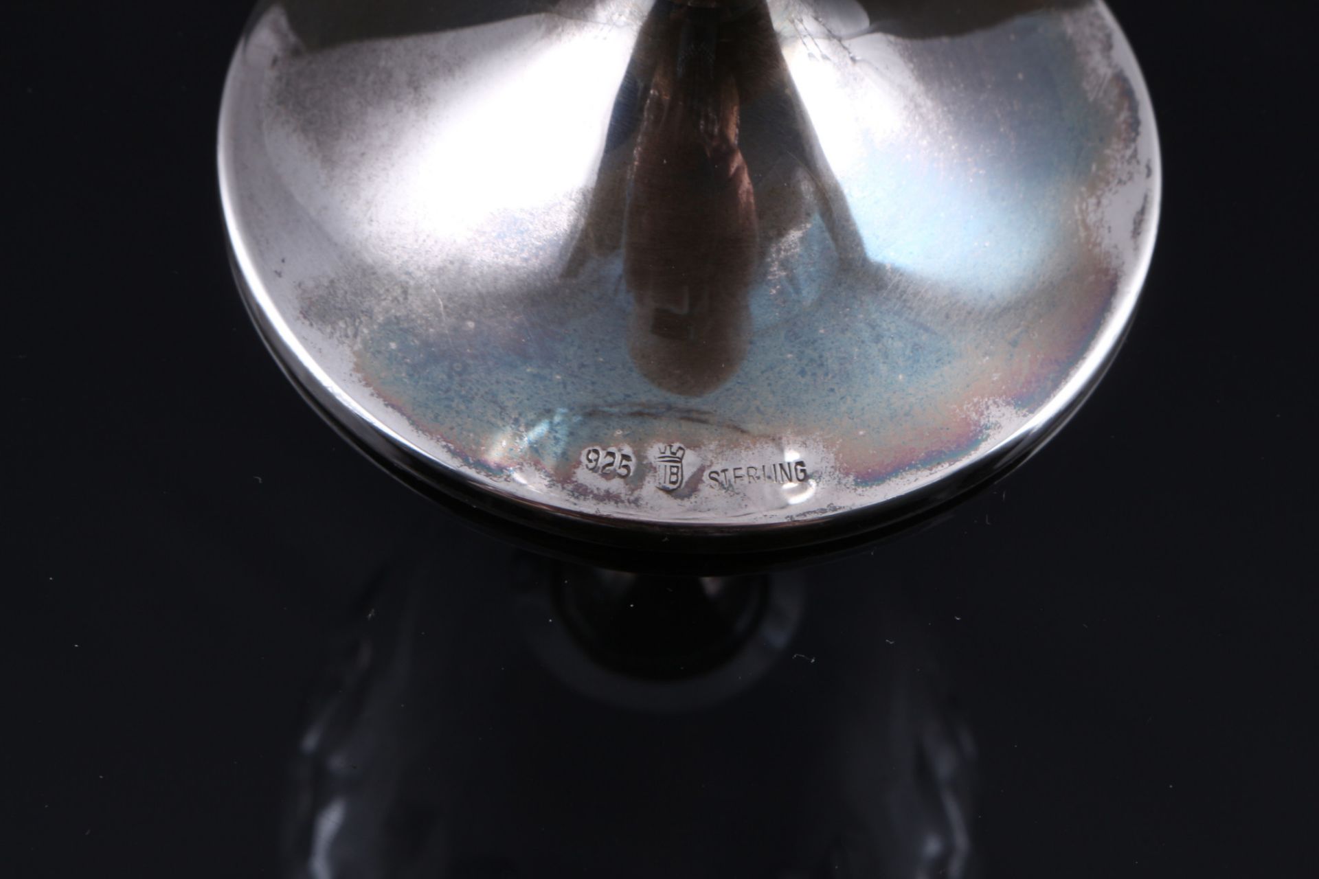 925 sterling silver 6 glasses, Hermann Bauer, Kristall Silber Gläser, - Image 3 of 4