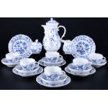 Meissen Zwiebelmuster Kaffeeservice für 6 Personen 1.Wahl, coffee service for 6 pers. 1st choice,