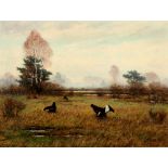Maximilian Klein v. Diepold (1873-1949) Heidelandschaft mit Birkhühnern, black grouses in the heath,