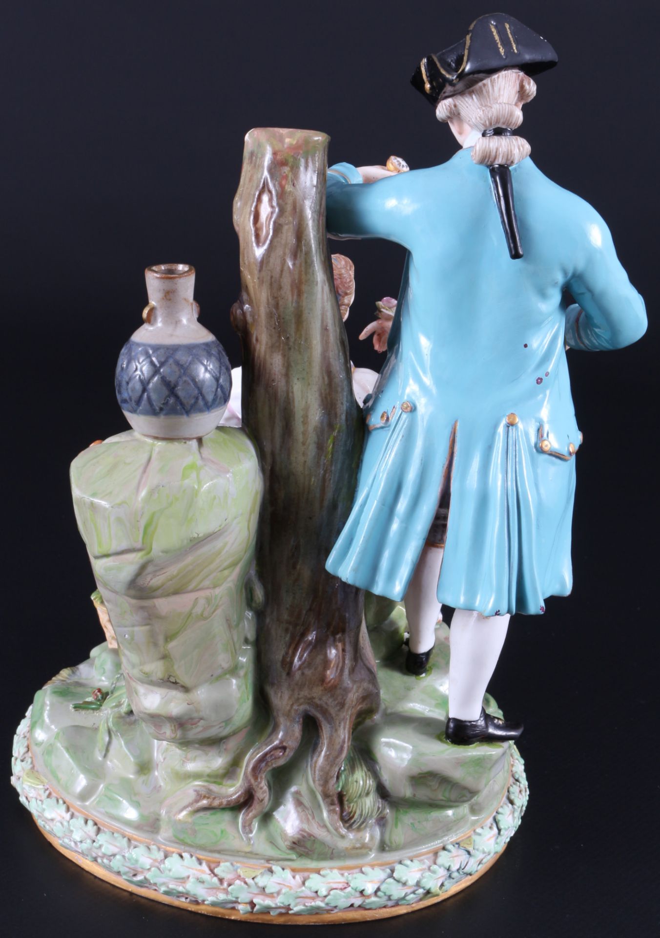 Meissen gardener group at apple tree 1st choice, knob mark, Gärtnergruppe am Apfelbaum 1.Wahl, - Image 3 of 5