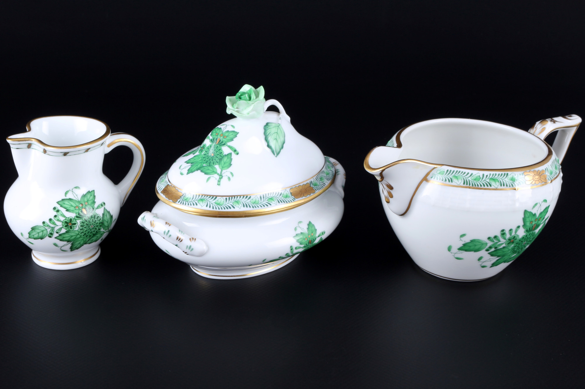 Herend Apponyi Vert tea service for 9 persons, Teeservice für 9 Personen, - Image 4 of 7