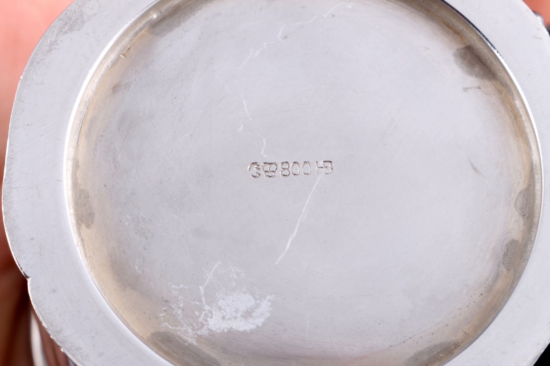 800 Silber 5 Teeglashalter, Hermann Bauer, silver tea glass holder, - Bild 3 aus 4