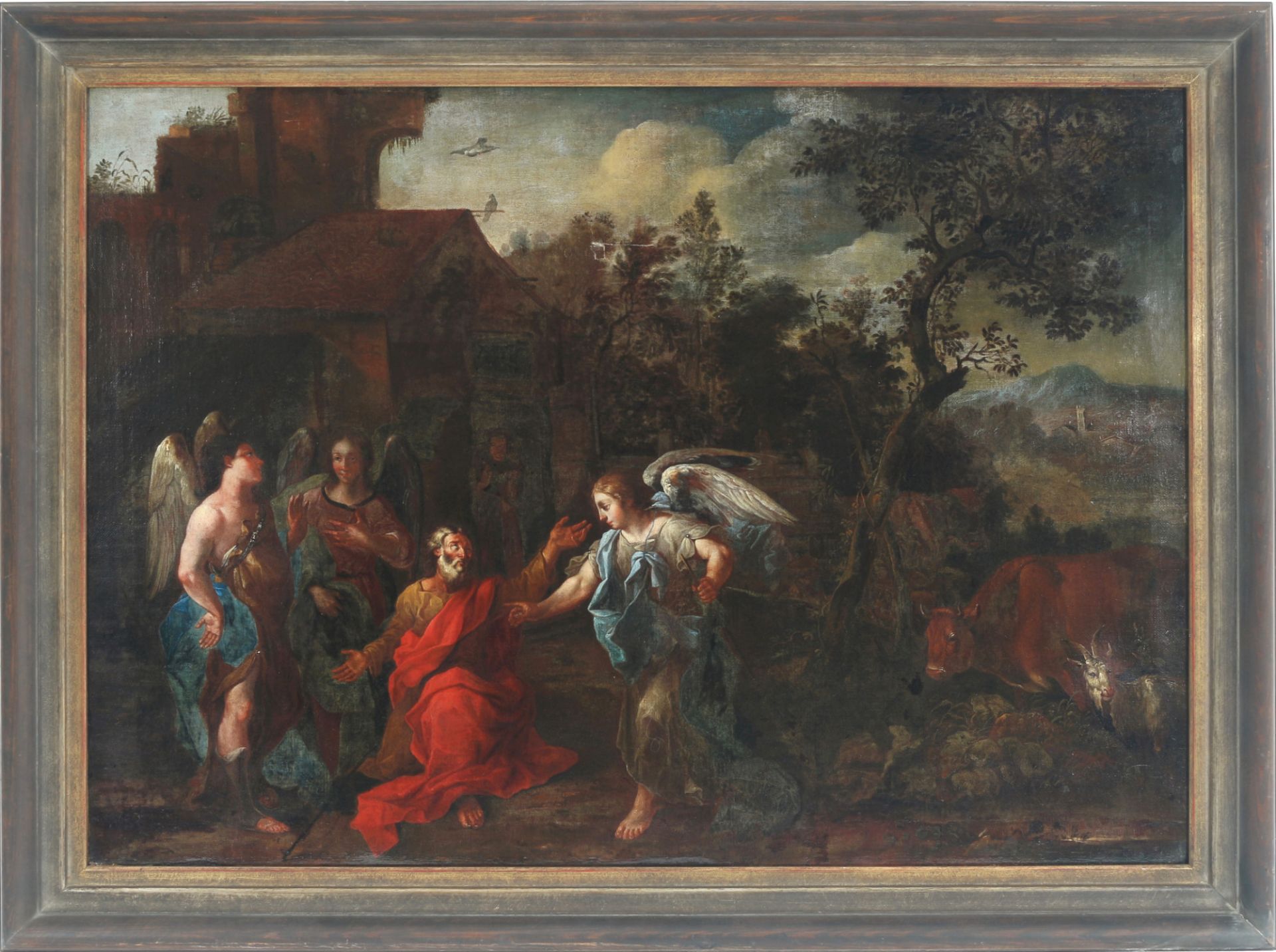 Frans III Francken (1607-1667) zugeschrieben, Abraham und die 3 Engel, Abraham and the 3 angels, - Bild 2 aus 4