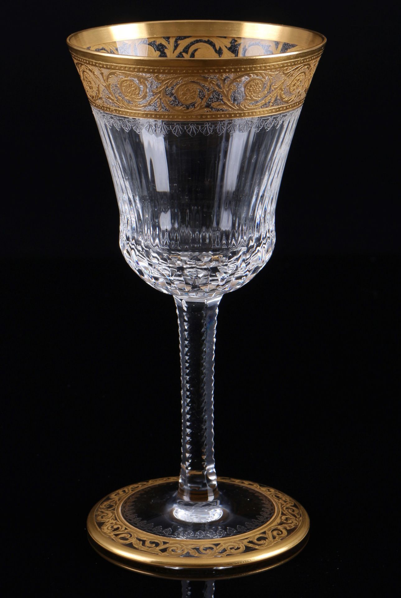 St. Louis Thistle Gold 6 wine glasses No.4, Weingläser, - Image 2 of 4