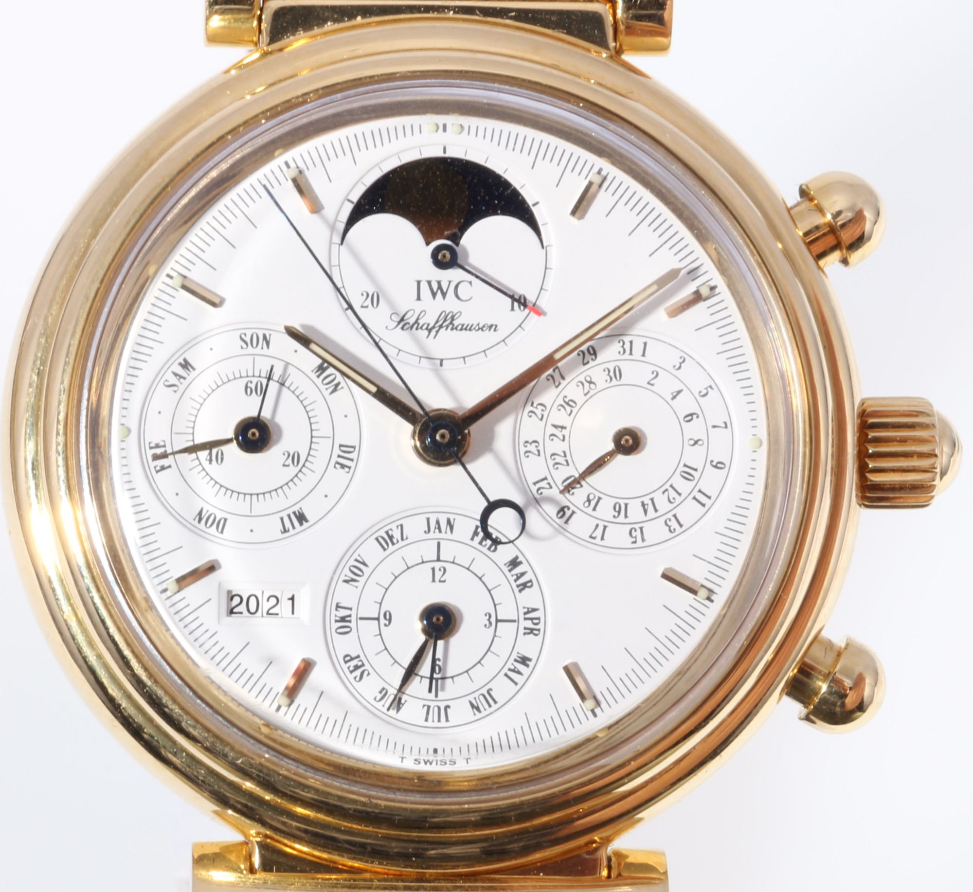IWC Da Vinci Automatic 750 gold men's wrist watch IW3750, 18K Gold Herren Armbanduhr, - Image 3 of 11