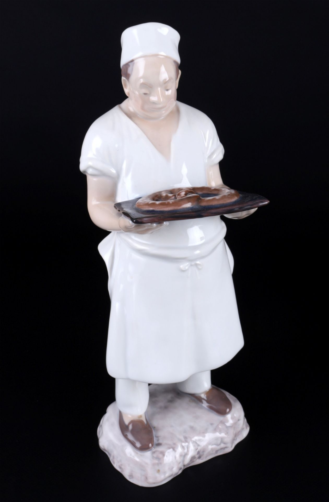 Bing & Gröndahl 3 Figuren - Bäcker und Kinderpaar, porcelain figures baker and pair of children, - Bild 2 aus 6