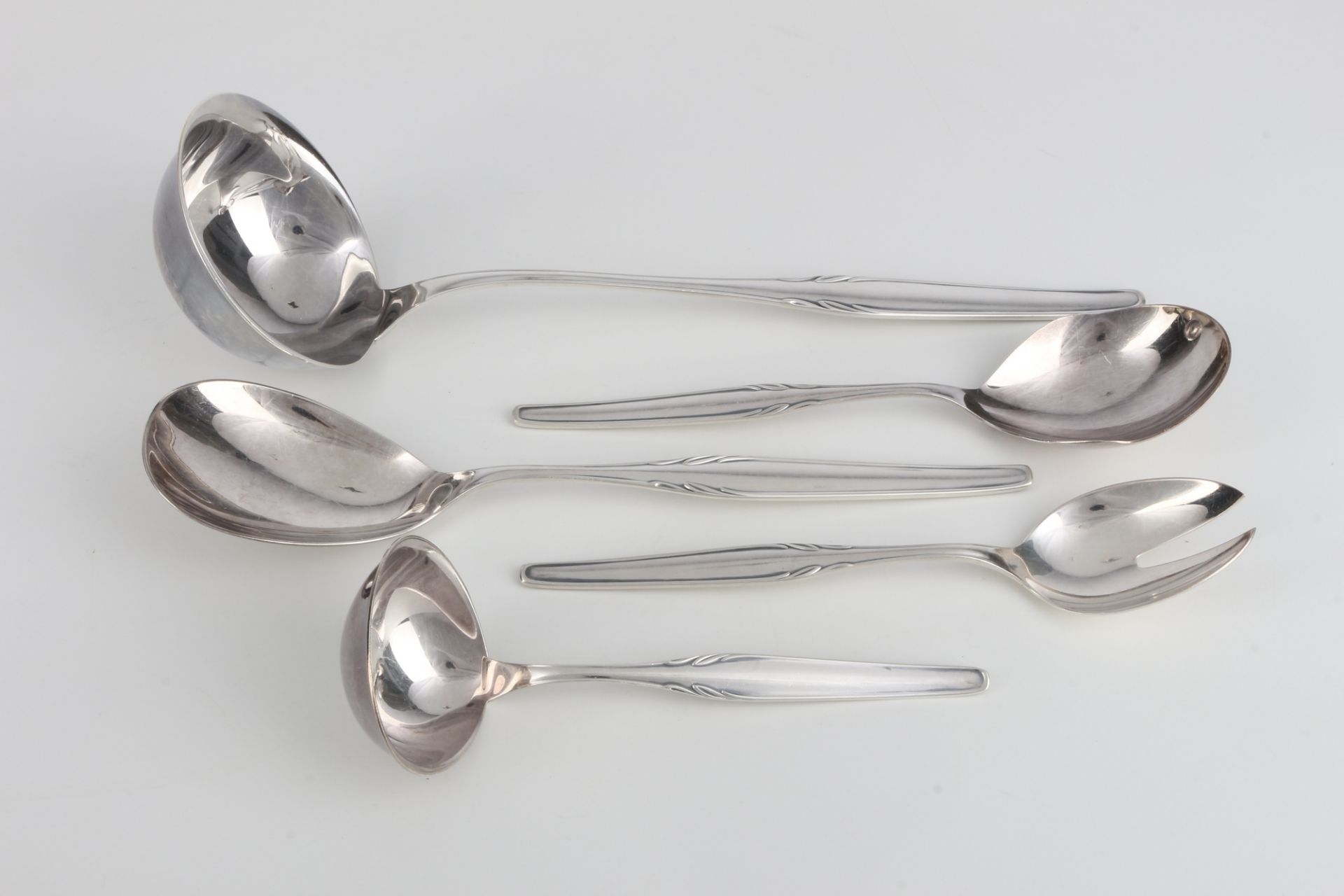 WMF Paris 800 Silber umfangreiches Besteck für 12 Personen, silver cutlery for 12 pers., - Bild 4 aus 7