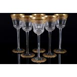St. Louis Thistle Gold 6 Römergläser, roemer wine glasses,