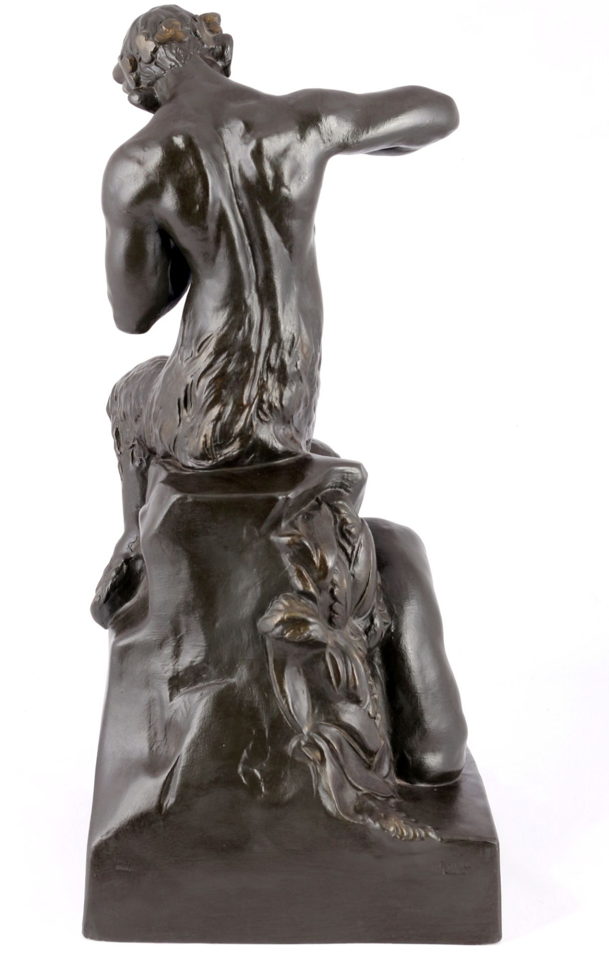 Pan und Syrinx große Keramikfigur, large ceramic figure Pan and Syrinx, - Bild 4 aus 6