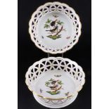 Herend Rothschild 2 Prunkschalen, splendor bowls,