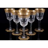 St. Louis Thistle Gold 6 Weingläser No.4, wine glasses,
