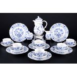 Meissen Zwiebelmuster Kaffeeservice für 6 Personen, coffee service for 6 pers.,