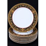 Rosenthal Versace Medusa 8 Speiseteller, dinner plates,