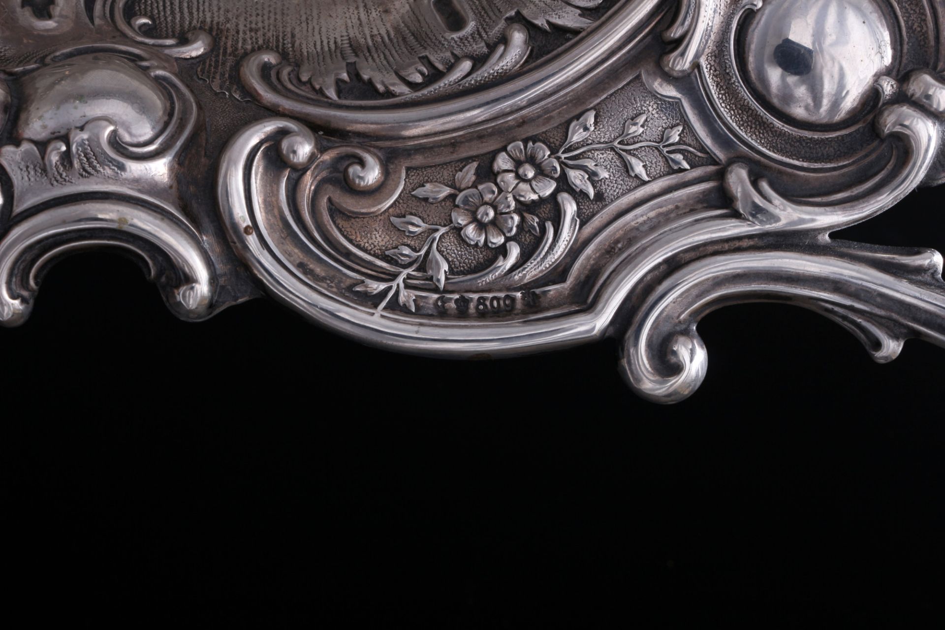 800 silver large handled bowl art nouveau, Silber große Henkelschale Jugendstil, - Image 3 of 3