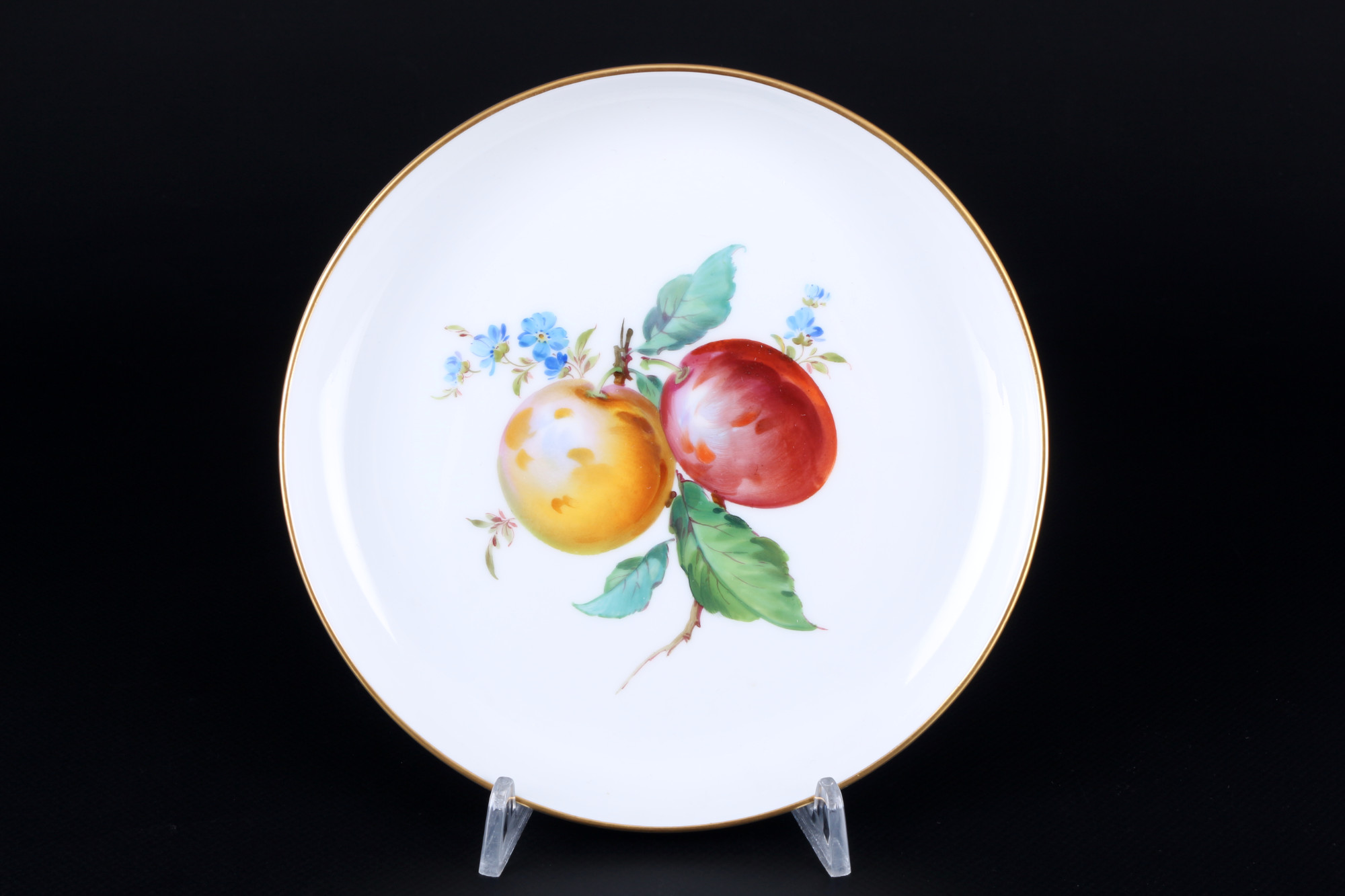 Meissen Fruits 2 splendor plates and cup 1st choice, Prunkteller mit Becher 1.Wahl, - Image 3 of 5