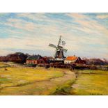 Maximilian Klein von Diepold (1873-1949) Windmühle auf Norderney, wind mill on Norderney,