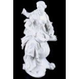 Meissen Die Musen Erato mit Leier, muse Erato with lyre,