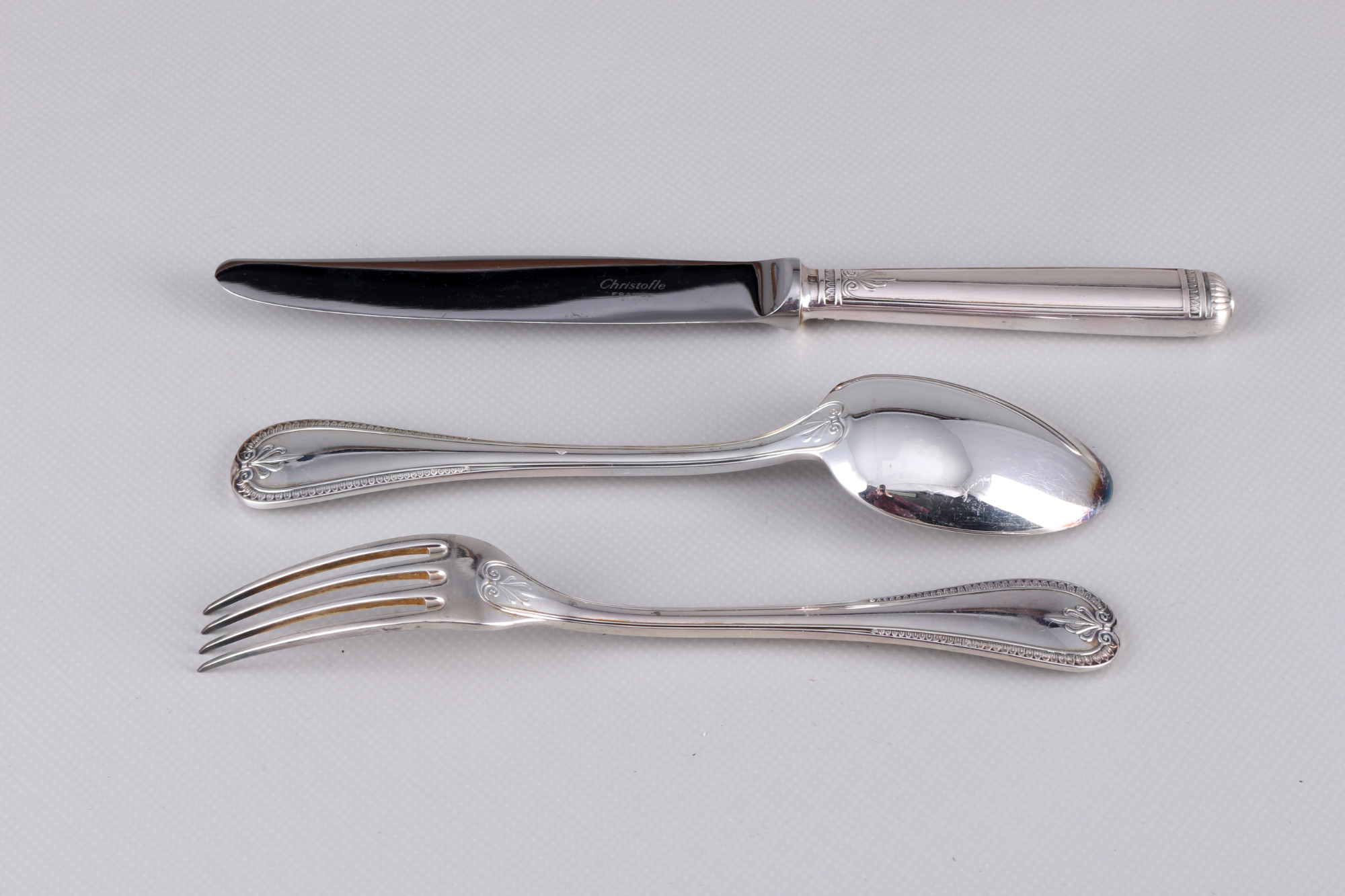 Christofle Malmaison flatware for 6 persons, silver-plated, Besteckset für 6 Personen, - Image 3 of 6