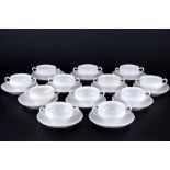 KPM Berlin Rocaille 12 Suppentassen, soup cups,