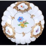 Meissen B-Form Blume Prunkschale, splendor bowl,