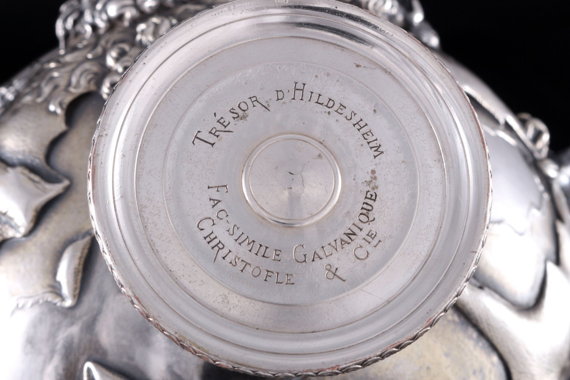 Christofle Hildesheim Treasure facsimile goblet around 1870, Hildesheimer Silberfund Faksimile Kelch - Image 5 of 5